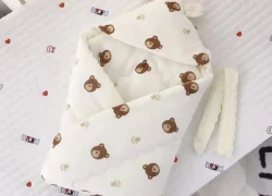 Four Seasons Thickened Bean Fleece Bunny Baby Comforter 6