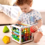 Motor Skills Training Educational Fun Baby Shape Sorter Cube Toy for Kids