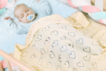 Beige Hollow Windproof Baby Blanket 2