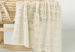 Beige Hollow Windproof Baby Blanket 3