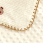 Crepe Cute Bear Soothing Baby Comforter 3