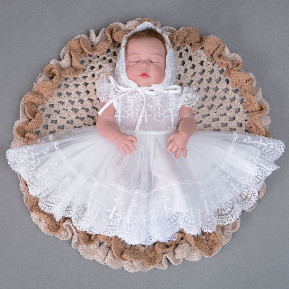 Elegant White Baby Princess Christening Outfits 2