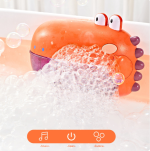 Orange Dinosaur Bath Bubble and Music Baby Toy