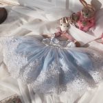 Pretty 2 Years Old Blue Princess Girl Christening Outfits 2