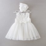 Simple And Pretty White For Baby Girl Christening Outfits