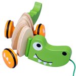 Wooden Crocodile Cartoon Educational Baby Toy 2