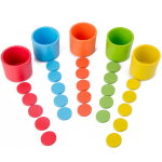 Toddlers Color Sorting Cup Learning Toys 4