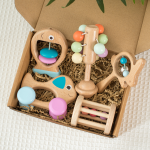 Wooden Beech Five Piece Set Training Toys 2