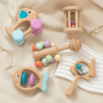 Wooden Beech Five Piece Set Training Toys 3