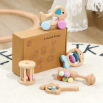 Wooden Beech Five Piece Set Training Toys 4